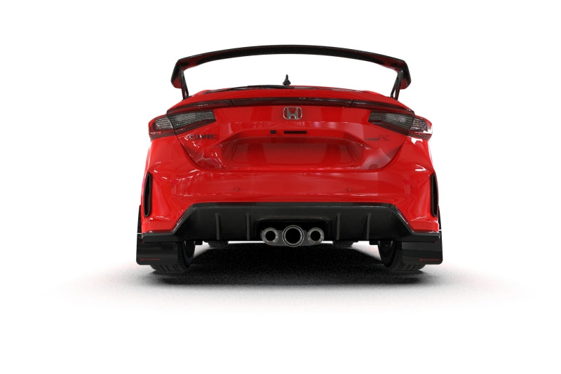 Rally Armor 2023+ Honda Civic Type R Black Mud Flap Red Logo