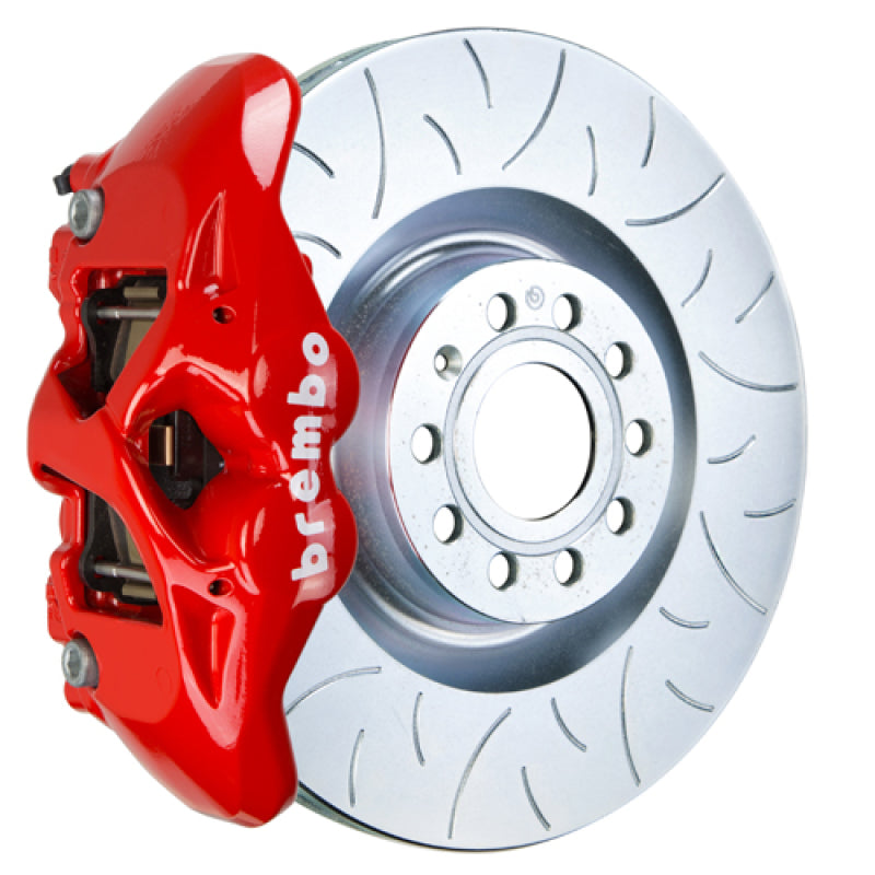 Brembo 16-23 Audi TT Front GT BBK 4 Piston Cast 345x30 1pc Rotor Slotted Type3-Red